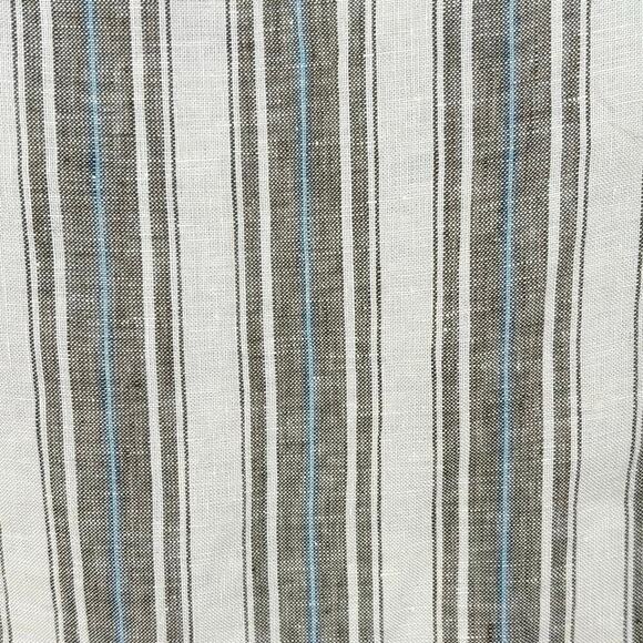 Bryn Walker 100% Linen Cowl Neck Blouse Women’s Sz L Striped Natural Top NWT - Picture 4 of 10